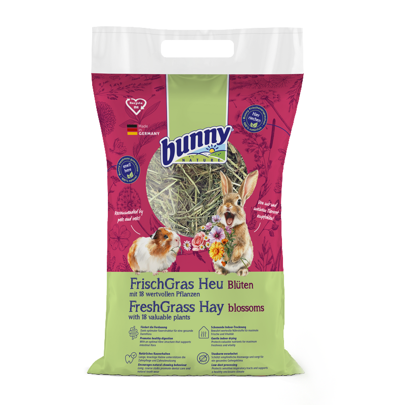 Foin d’Herbe Fraîche aux Fleurs